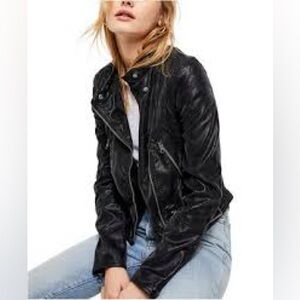 We The Free Fenix Vegan Leather Moto Jacket